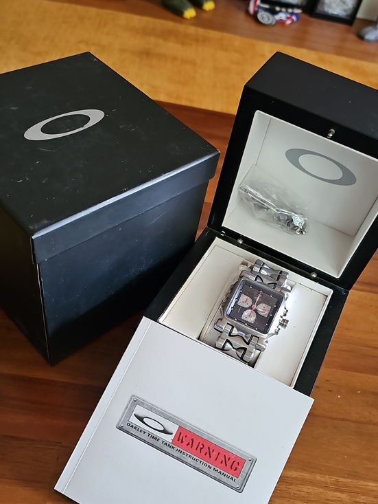 Oakley Other - Rare Vintage Oakley Time Tank/machine. Full Titanium Swiss Quartz Chronograph